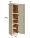 Stratton Khaki Shaker 18x78 Linen Cabinet