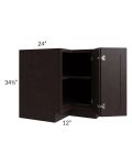 Brazilian Shaker 36" Lazy Susan Base Cabinet