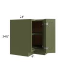 Midtown Hunter Green Shaker 33" Lazy Susan Base Cabinet