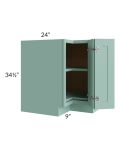 Midtown Mint Green Shaker 33" Lazy Susan Base Cabinet