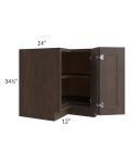 Tuscan Kona Brown 36" Lazy Susan Base Cabinet