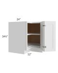 27x30 Corner Wall Cabinet (No Door) To Be Used With A Glass Door
