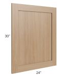 Asheville Rift Oak Shaker Base Decorative End Panel