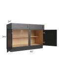 Onyx Black Shaker 48" Base Cabinet