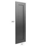Onyx Black Shaker 12x42 Wall Decorative Panel