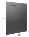 Onyx Black Shaker 24x30 Base Decorative Panel