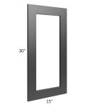 Onyx Black Shaker 15x30 Glass Door