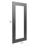 Onyx Black Shaker 24x36 Corner Glass Door