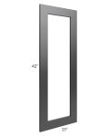 Onyx Black Shaker 24x42 Corner Glass Door