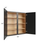 Onyx Black Shaker 42x42 Wall Cabinet