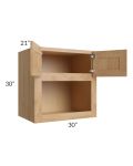 Tuscan Timber 30x30x21 Microwave Wall Cabinet