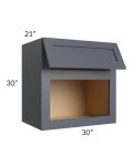 Midtown Indigo Shaker 30x30x21 Microwave Wall Cabinet