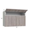 Milan Hazel 30x30x21 Microwave Wall Cabinet
