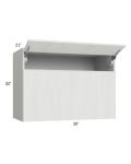 Milan Cream 30x30x21 Microwave Wall Cabinet