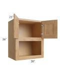 Tuscan Timber 30x36x21 Microwave Wall Cabinet