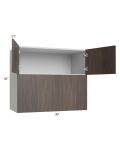 Milan Cafe 30x36x21 Microwave Wall Cabinet