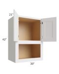 Tuscan Cloud 30x42x21 Microwave Wall Cabinet