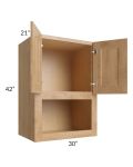 Tuscan Timber 30x42x21 Microwave Wall Cabinet