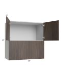 Milan Cafe 30x42x21 Microwave Wall Cabinet