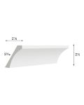 Harbor White 96" Cove Crown Molding