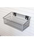 Large Wire Basket Slatwall Accessory