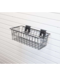 Small Wire Basket Slatwall Accessory