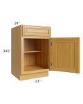 Glazed Praline 21" Base Cabinet 