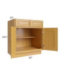 Glazed Praline 30" Base Cabinet 