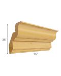Glazed Praline 8' Crown Molding