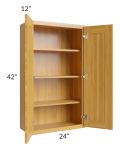 Glazed Praline 24x42 Wall Cabinet