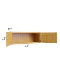 Glazed Praline 33x12 Wall Cabinet