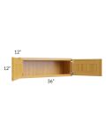Glazed Praline 36x12 Wall Cabinet