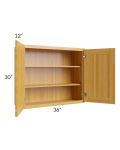 Glazed Praline 36x30 Wall Cabinet