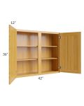 Glazed Praline 42x36 Wall Cabinet