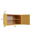 Glazed Praline 36x24x24 Refrigerator Wall Cabinet