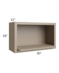 Tuscan Oyster 30x18 Microwave Wall Cabinet