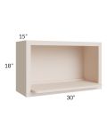 Midtown Cream Shaker 30x18 Microwave Wall Cabinet