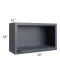 Vienna Indigo 30x18 Microwave Wall Cabinet