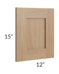 Asheville Rift Oak Shaker 15" Wall Decorative End Panel