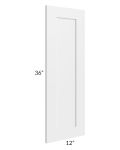 Asheville White Shaker 36" Wall Decorative End Panel