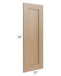 Asheville Rift Oak Shaker 36" Wall Decorative End Panel