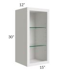 Tuscan Cloud 15x30 Wall Cabinet (No Door) To Be Used With A Glass Door