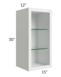 15x30 Wall Cabinet (No Door) To Be Used With A Glass Door