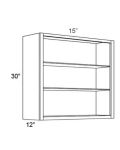 15x30 Wall Cabinet (No Door) To Be Used With A Glass Door