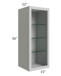 15x36 Wall Cabinet (No Door) To Be Used With A Glass Door