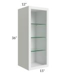 Belfast White 12x42 Open End Wall Cabinet