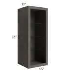15x36 Wall Cabinet (No Door) To Be Used With A Glass Door