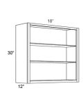 18x30 Wall Cabinet (No Door) To Be Used With A Glass Door