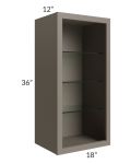 Tuscan Stone 18x36 Wall Cabinet (No Door) To Be Used With A Glass Door
