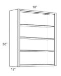 18x36 Wall Cabinet (No Door) To Be Used With A Glass Door